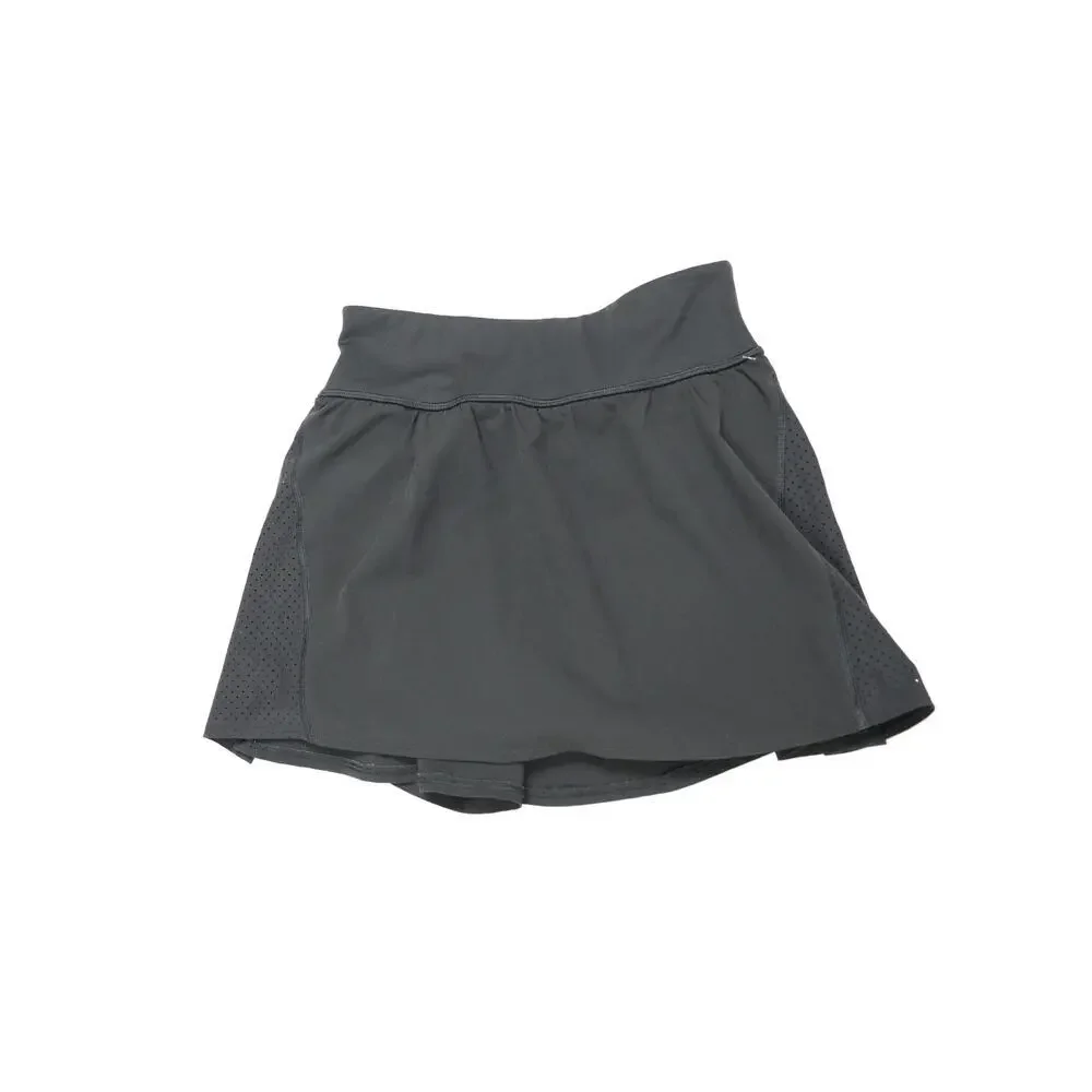 SPANX Black Performance Athletic Skort Built-In Shorts Tennis Golf Pickleball S